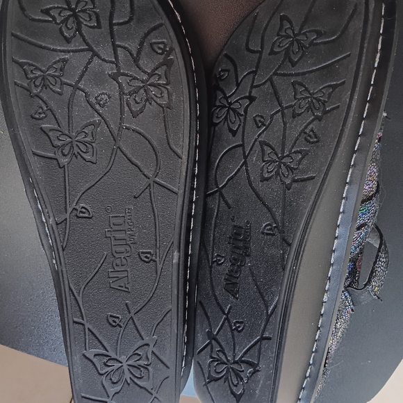 Alegria Women's Black Sandals with Colorful Pattern - Picture 6 of 6